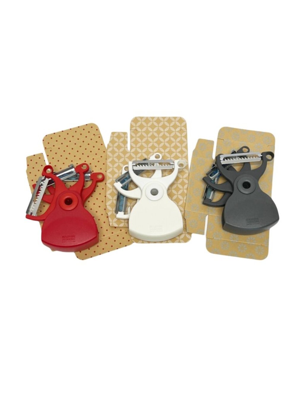 Kuhn Rikon 3-in-1 Peeler serrated, straight, or julienne NEW ESSENTIAL COLORS